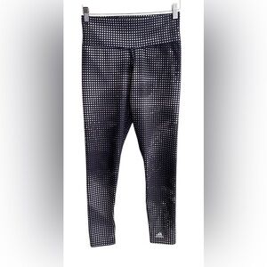 Adidas: Techfit CLIMALITE Black and White Compression Leggings